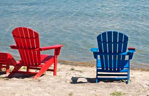 Chairs on a beach