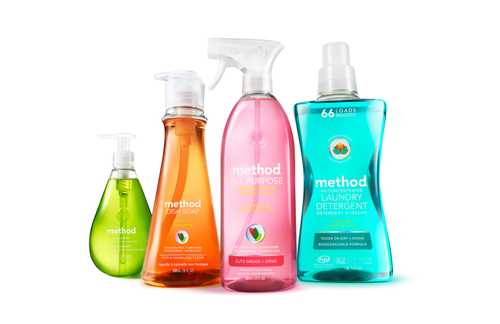 Recycled plastic Method cleaning product bottles